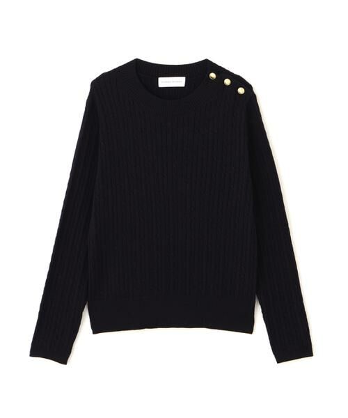 human woman / ヒューマンウーマン ニット・セーター | ミニケーブル釦プルオーバー | 詳細11
