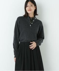 human woman / ヒューマンウーマン ニット・セーター | ≪洗える≫ウールＭＩＸヘンリーネックプルオーバー
