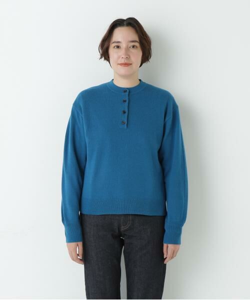 human woman / ヒューマンウーマン ニット・セーター | ≪洗える≫ウールＭＩＸヘンリーネックプルオーバー | 詳細4