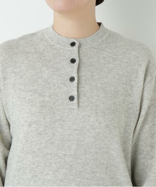 human woman / ヒューマンウーマン ニット・セーター | ≪洗える≫ウールＭＩＸヘンリーネックプルオーバー | 詳細13