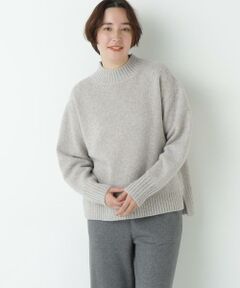 human woman / ヒューマンウーマン ニット・セーター | ウールローゲージＭＩＸヤーンハイネックプルオーバー