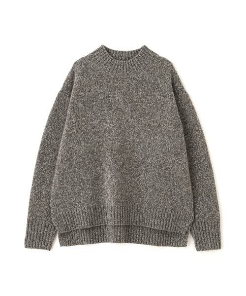 human woman / ヒューマンウーマン ニット・セーター | ≪洗える≫ウールローゲージＭＩＸヤーンハイネックプルオーバー | 詳細1