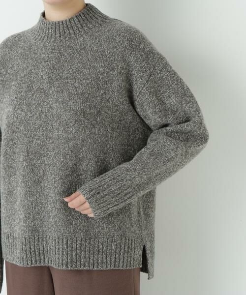 human woman / ヒューマンウーマン ニット・セーター | ≪洗える≫ウールローゲージＭＩＸヤーンハイネックプルオーバー | 詳細7