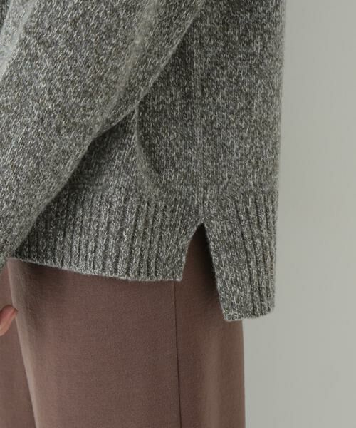 human woman / ヒューマンウーマン ニット・セーター | ≪洗える≫ウールローゲージＭＩＸヤーンハイネックプルオーバー | 詳細8