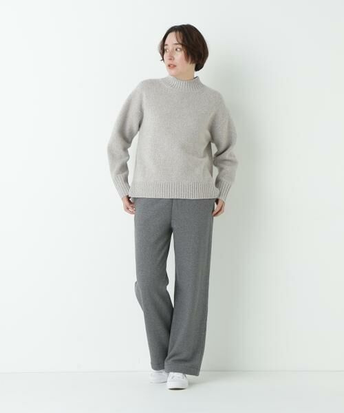 human woman / ヒューマンウーマン ニット・セーター | ≪洗える≫ウールローゲージＭＩＸヤーンハイネックプルオーバー | 詳細11