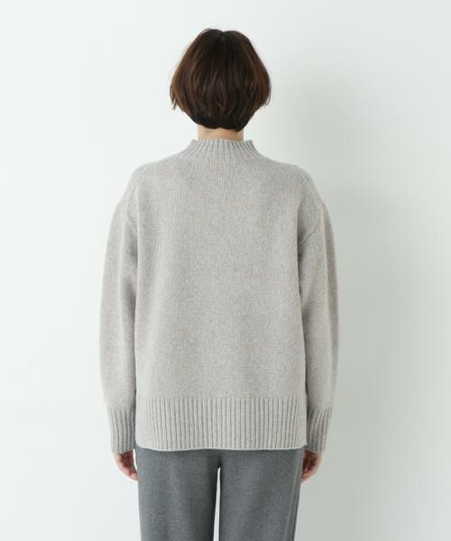 human woman / ヒューマンウーマン ニット・セーター | ≪洗える≫ウールローゲージＭＩＸヤーンハイネックプルオーバー | 詳細15