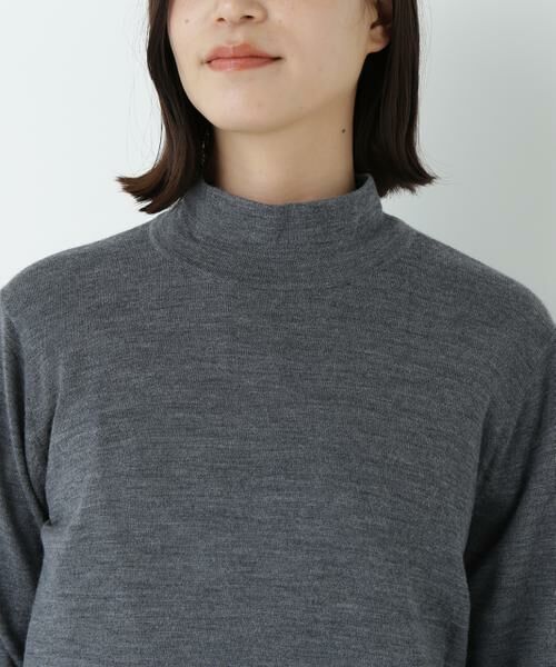 human woman / ヒューマンウーマン ニット・セーター | 梳毛天竺ハイネックプルオーバー | 詳細7