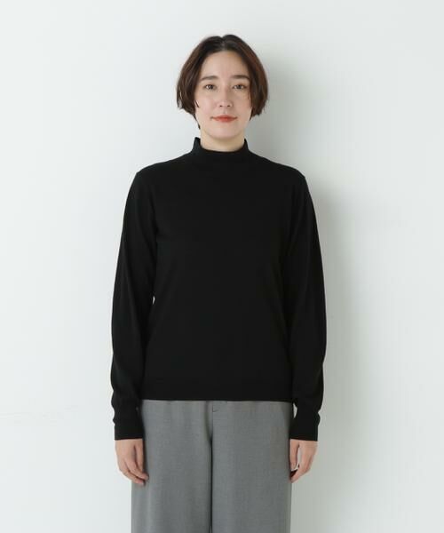 human woman / ヒューマンウーマン ニット・セーター | 梳毛天竺ハイネックプルオーバー | 詳細13