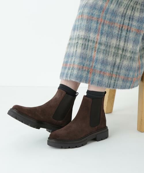 human woman/ヒューマンウーマン ◆ カウレザーチェルシーブーツ ブラウン 23.0 human woman/ヒューマンウーマン ◆ カウレザーチェルシーブーツ ブラウン 23.0