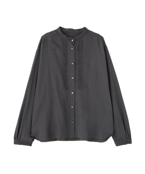 human woman / ヒューマンウーマン シャツ・ブラウス | ◆ピンタックバンドカラーブラウス | 詳細6