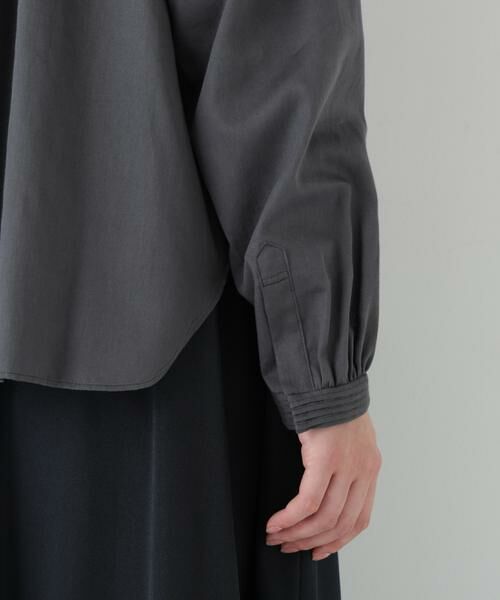 human woman / ヒューマンウーマン シャツ・ブラウス | ◆ピンタックバンドカラーブラウス | 詳細15