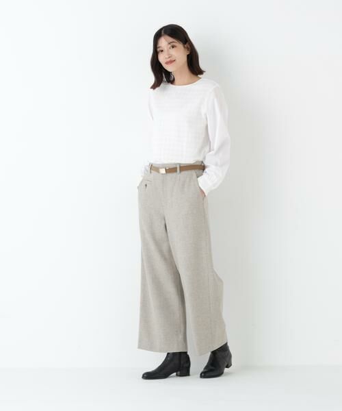 human woman / ヒューマンウーマン シャツ・ブラウス | ◆レースドッキングプルオーバー | 詳細3