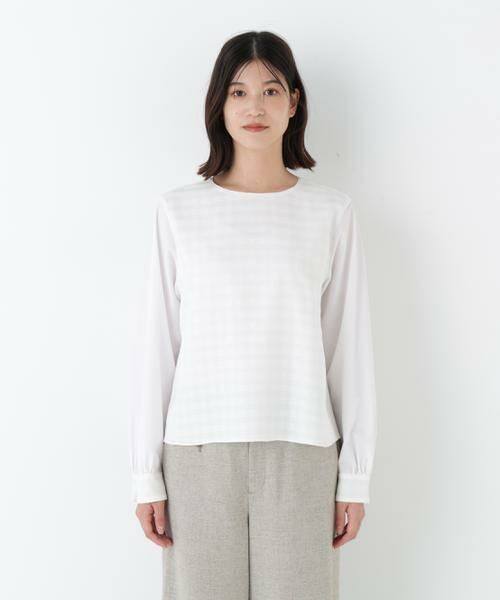 human woman / ヒューマンウーマン シャツ・ブラウス | ◆レースドッキングプルオーバー | 詳細4