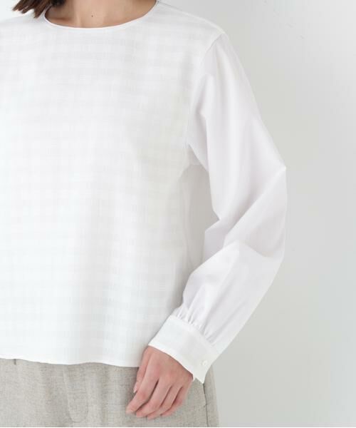 human woman / ヒューマンウーマン シャツ・ブラウス | ◆レースドッキングプルオーバー | 詳細8