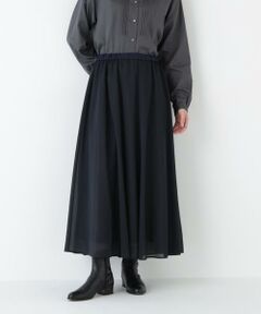 human woman / ヒューマンウーマン スカート | ◆オーガンジートリコットギャザースカート