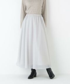 human woman / ヒューマンウーマン スカート | ◆オーガンジートリコットギャザースカート