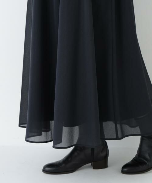 human woman / ヒューマンウーマン スカート | ◆オーガンジートリコットギャザースカート | 詳細10