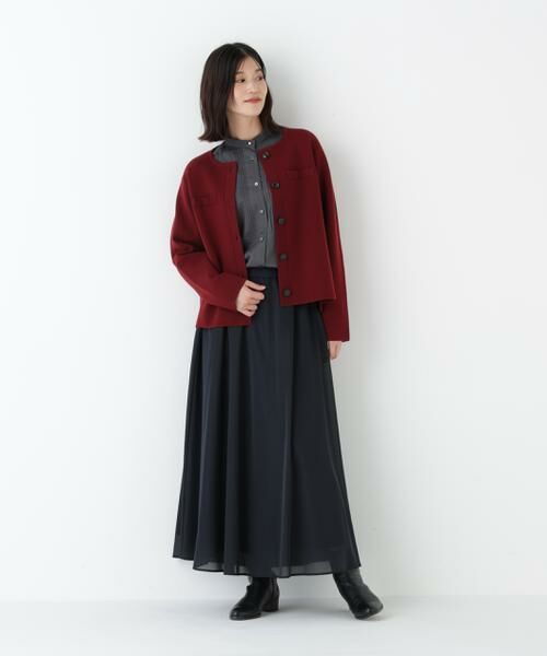 human woman / ヒューマンウーマン スカート | ◆オーガンジートリコットギャザースカート | 詳細4