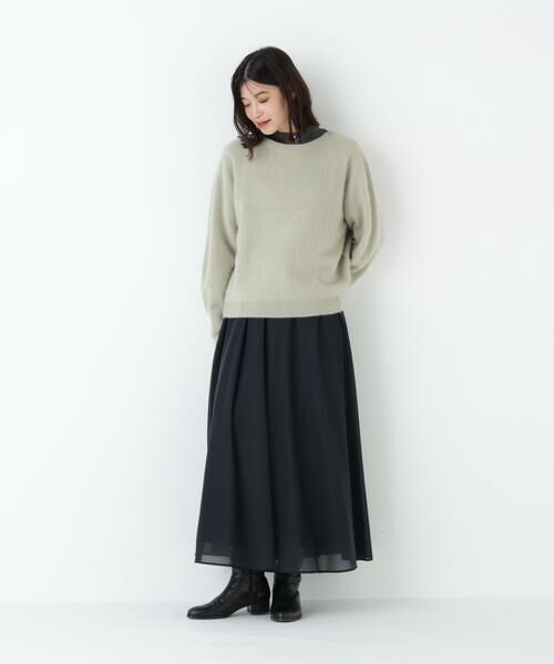 human woman / ヒューマンウーマン スカート | ◆オーガンジートリコットギャザースカート | 詳細5