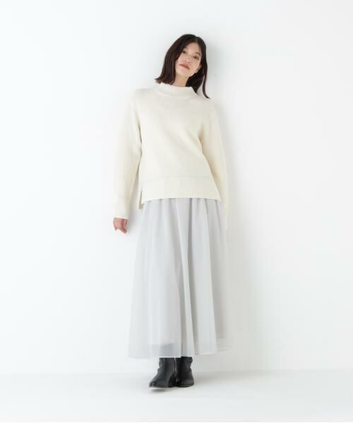 human woman / ヒューマンウーマン スカート | ◆オーガンジートリコットギャザースカート | 詳細16