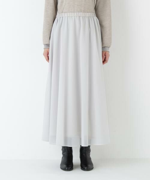 human woman / ヒューマンウーマン スカート | ◆オーガンジートリコットギャザースカート | 詳細17
