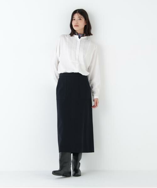 human woman / ヒューマンウーマン スカート | ◆ニードルパンチプルオーバースカート | 詳細2