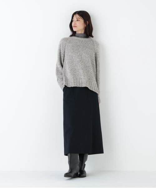 human woman / ヒューマンウーマン スカート | ◆ニードルパンチプルオーバースカート | 詳細4
