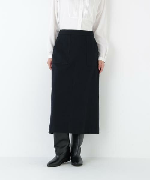 human woman/ヒューマンウーマン ◆ニードルパンチプルオーバースカート ネイビー M human woman/ヒューマンウーマン ◆ニードルパンチプルオーバースカート ネイビー M