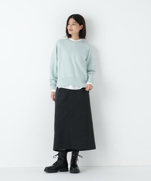 human woman / ヒューマンウーマン スカート | ◆ニードルパンチプルオーバースカート | 詳細12