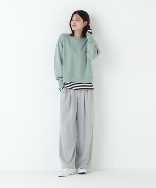 human woman / ヒューマンウーマン パンツ | ◆裏起毛ワイドパンツ | 詳細3