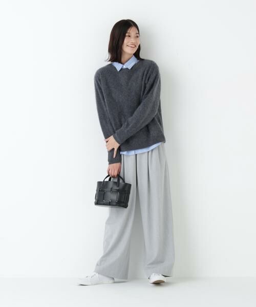 human woman / ヒューマンウーマン パンツ | ◆裏起毛ワイドパンツ | 詳細4