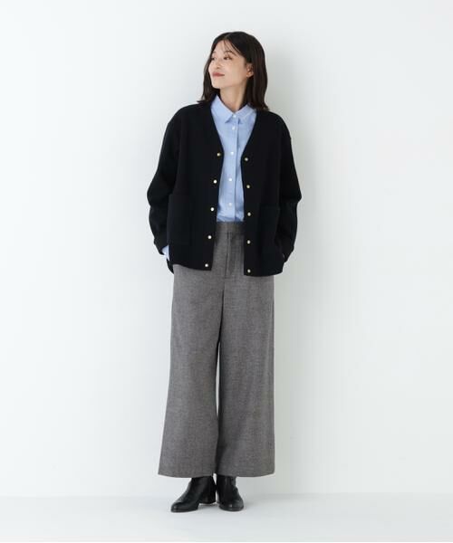 human woman / ヒューマンウーマン パンツ | ◆ツィードツイルガウチョパンツ | 詳細4