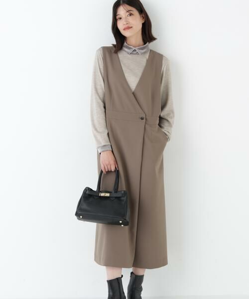 human woman / ヒューマンウーマン ワンピース | ◆ＴＲダブルクロスワンピース | 詳細2