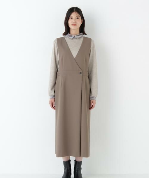 human woman / ヒューマンウーマン ワンピース | ◆ＴＲダブルクロスワンピース | 詳細5