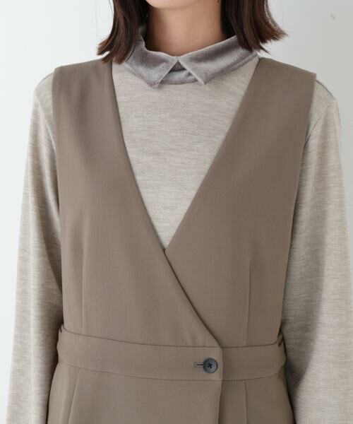 human woman / ヒューマンウーマン ワンピース | ◆ＴＲダブルクロスワンピース | 詳細8