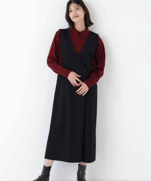 human woman / ヒューマンウーマン ワンピース | ◆ＴＲダブルクロスワンピース | 詳細15