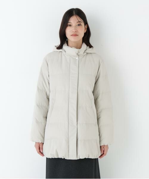 human woman / ヒューマンウーマン アウター | ◆フーディースタンドカラー２ｗａｙダウンコート | 詳細4