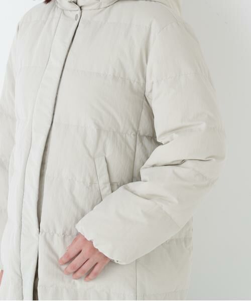 human woman / ヒューマンウーマン アウター | ◆フーディースタンドカラー２ｗａｙダウンコート | 詳細8