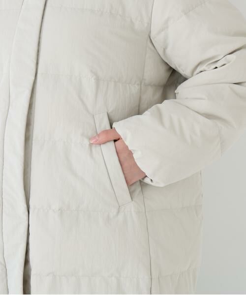 human woman / ヒューマンウーマン アウター | ◆フーディースタンドカラー２ｗａｙダウンコート | 詳細9