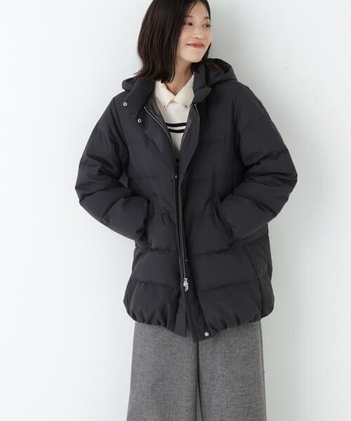 human woman / ヒューマンウーマン アウター | ◆フーディースタンドカラー２ｗａｙダウンコート | 詳細14