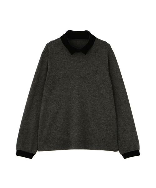 human woman / ヒューマンウーマン カットソー | ◆ベロアドッキングプルオーバー | 詳細10