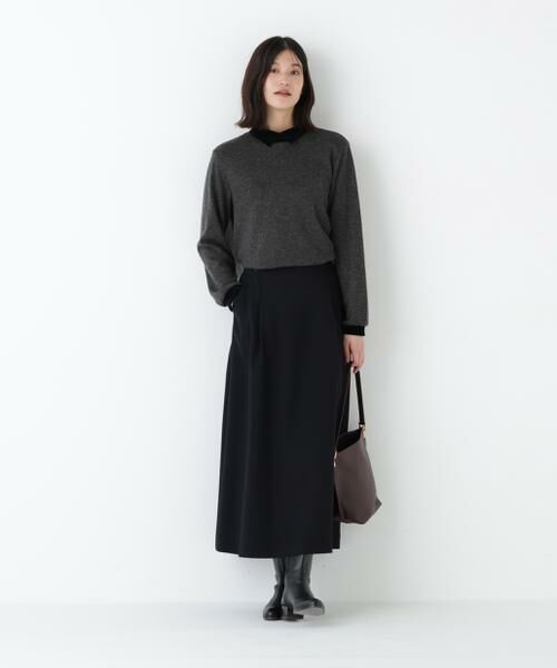 human woman / ヒューマンウーマン カットソー | ◆ベロアドッキングプルオーバー | 詳細11