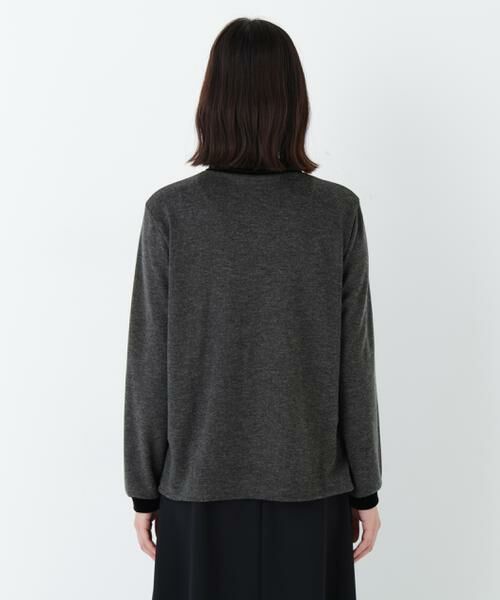 human woman / ヒューマンウーマン カットソー | ◆ベロアドッキングプルオーバー | 詳細13