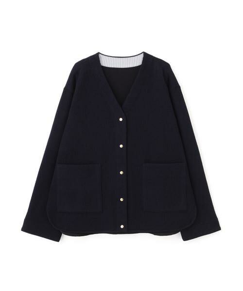human woman / ヒューマンウーマン ブルゾン | ◆クォーターゲージＶネックカーディガン | 詳細1
