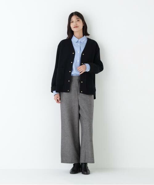 human woman / ヒューマンウーマン ブルゾン | ◆クォーターゲージＶネックカーディガン | 詳細3