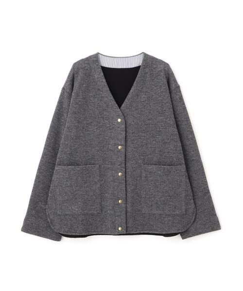 human woman / ヒューマンウーマン ブルゾン | ◆クォーターゲージＶネックカーディガン | 詳細7