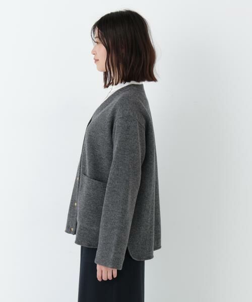 human woman / ヒューマンウーマン ブルゾン | ◆クォーターゲージＶネックカーディガン | 詳細10