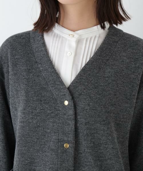 human woman / ヒューマンウーマン ブルゾン | ◆クォーターゲージＶネックカーディガン | 詳細12