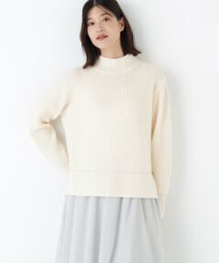 human woman / ヒューマンウーマン ニット・セーター | ◆ウールハイネック片畦プルオーバー