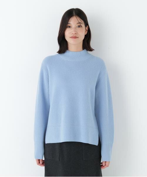 human woman / ヒューマンウーマン ニット・セーター | ◆ウールハイネック片畦プルオーバー | 詳細3